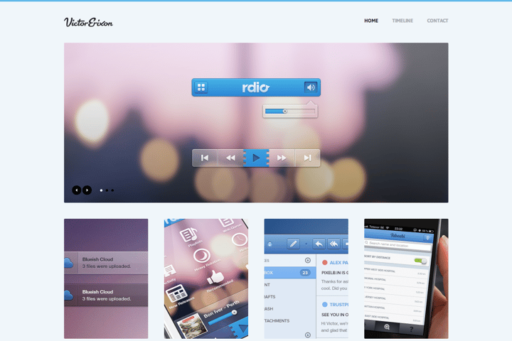 Victor Erixon website preview